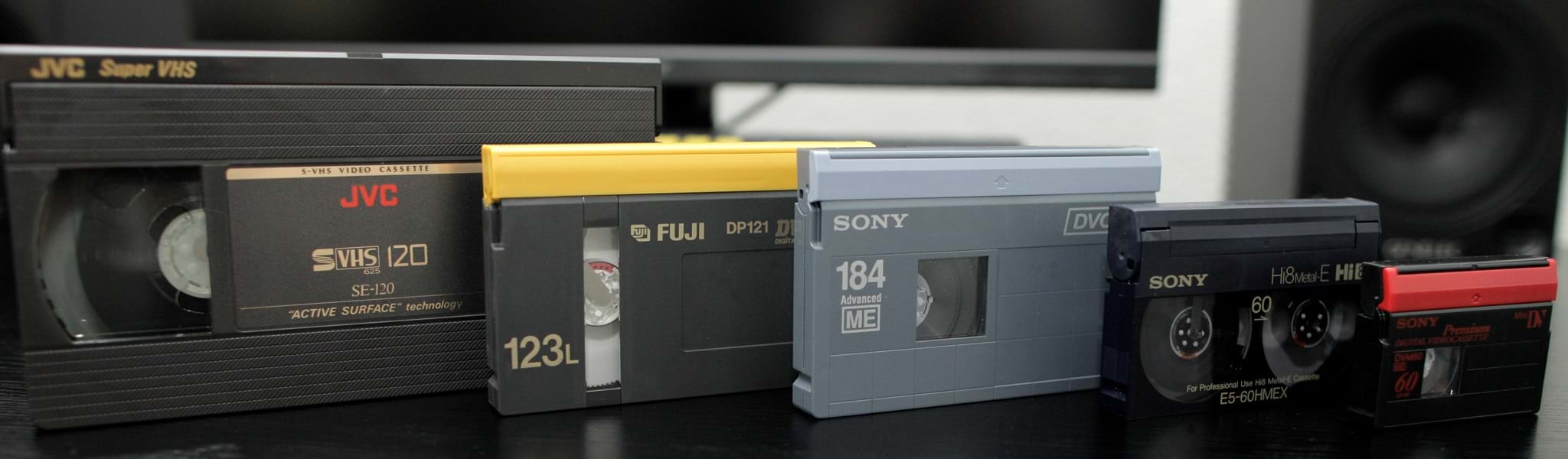 VHS, VHS-C, S-VHS, video8, Hi8, Digital8, MiniDV digitalisieren